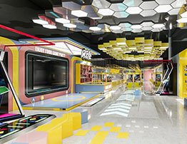 600-square-meter arcade
