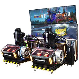 3D Dual-Screen Racing Game